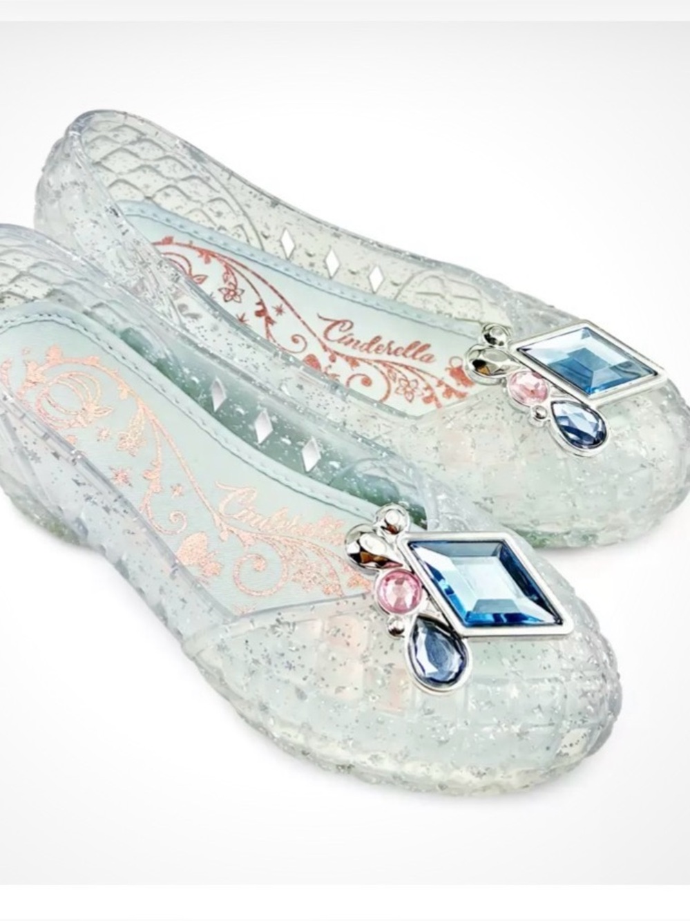 Disney Cinderella light up jelly shoes NWT Kids size 9